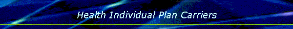 Health Individual Plan Carriers
